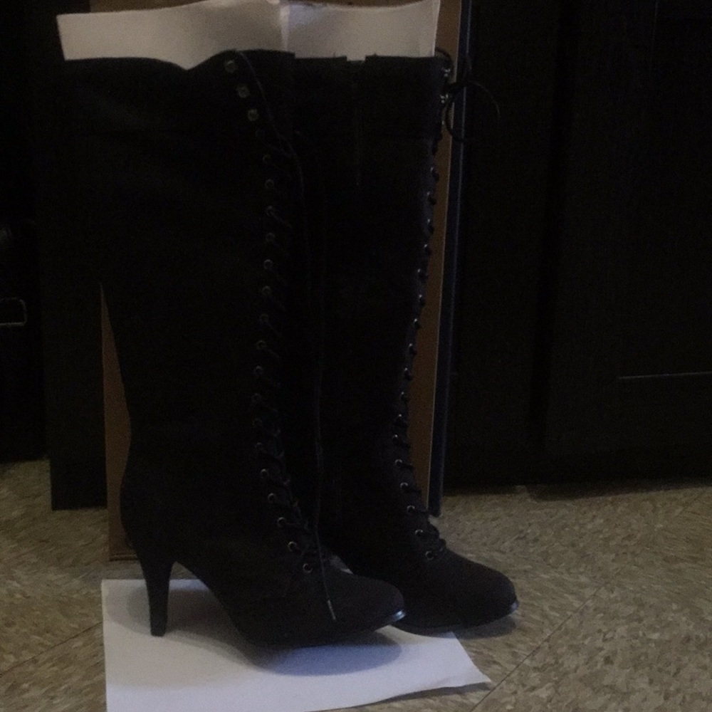 Diba Lace Up Tall Boots